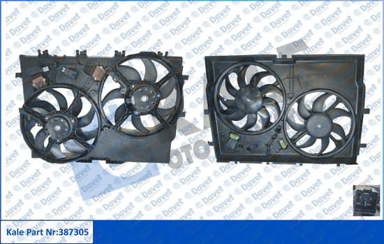 KALE 387305 Davlumbazli Fan Motoru Fiat Ducato 2.0 2.3d 3.0d 07> (2 Rezistor+1 Relay)